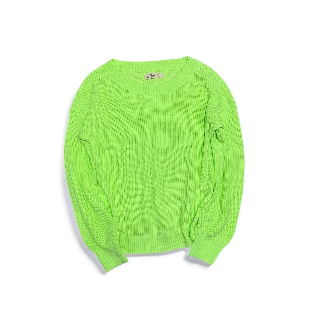 Hollister green sweater best sale