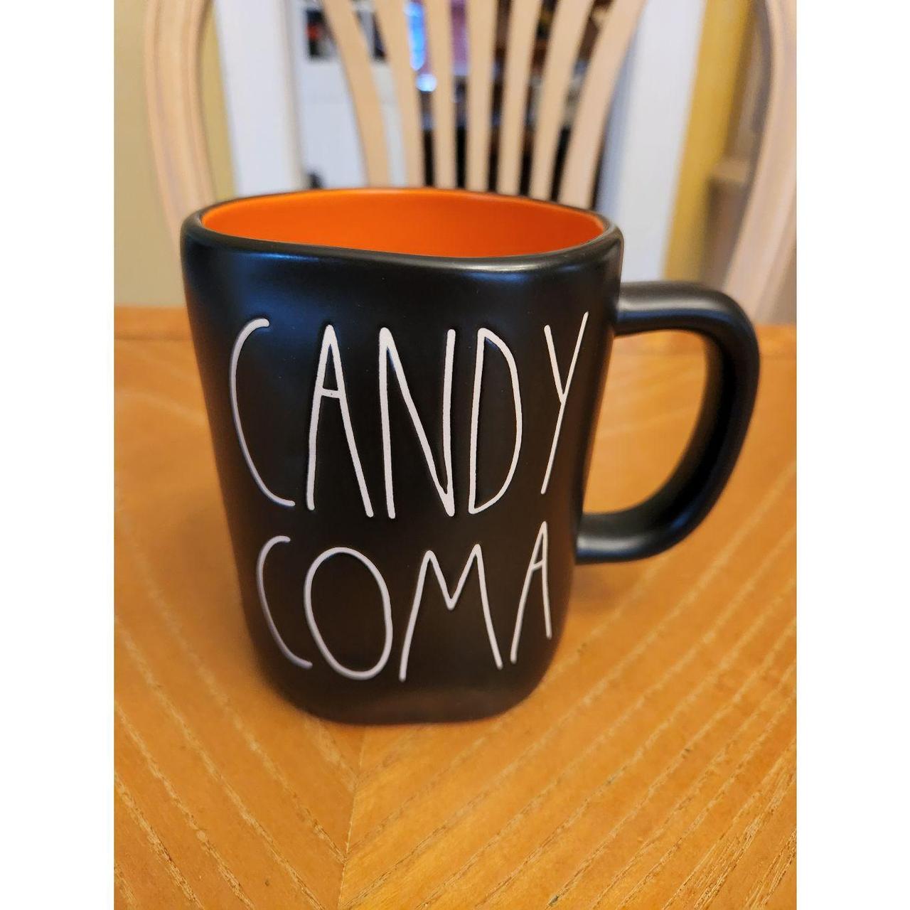 New Rae Dunn CANDY COMA black mug White... Depop