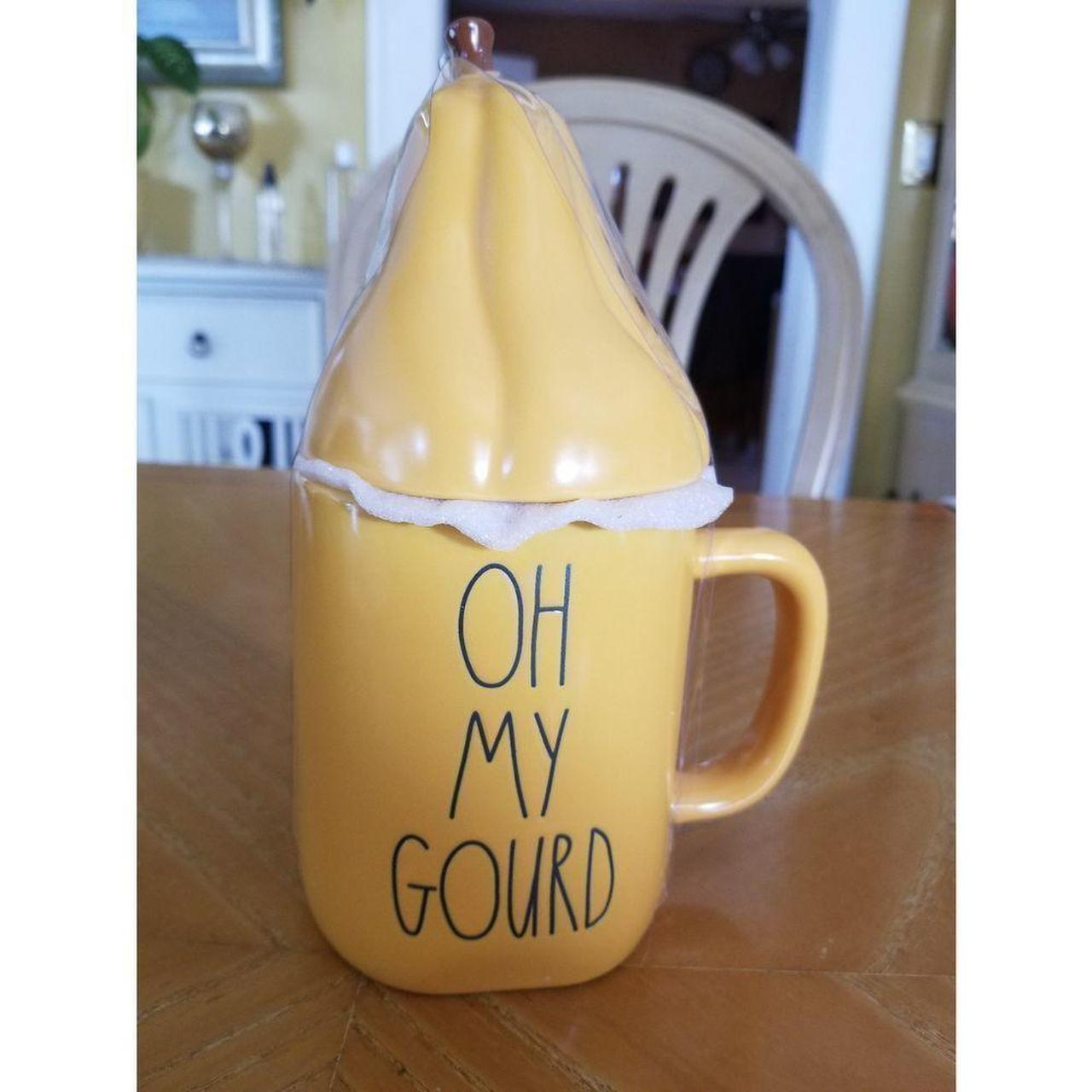 Rae Dunn OH MY GOURD mug outlet with topper