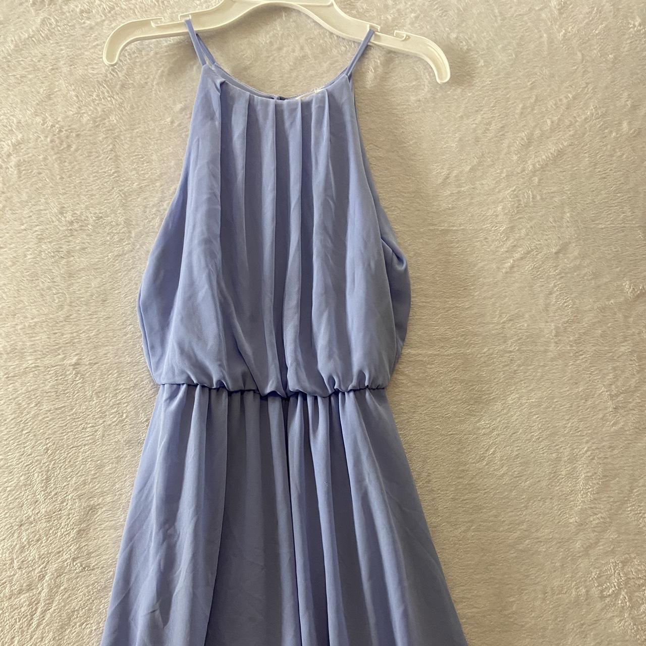 Light blue flowy dress 🦋 This beautiful dress is a... - Depop