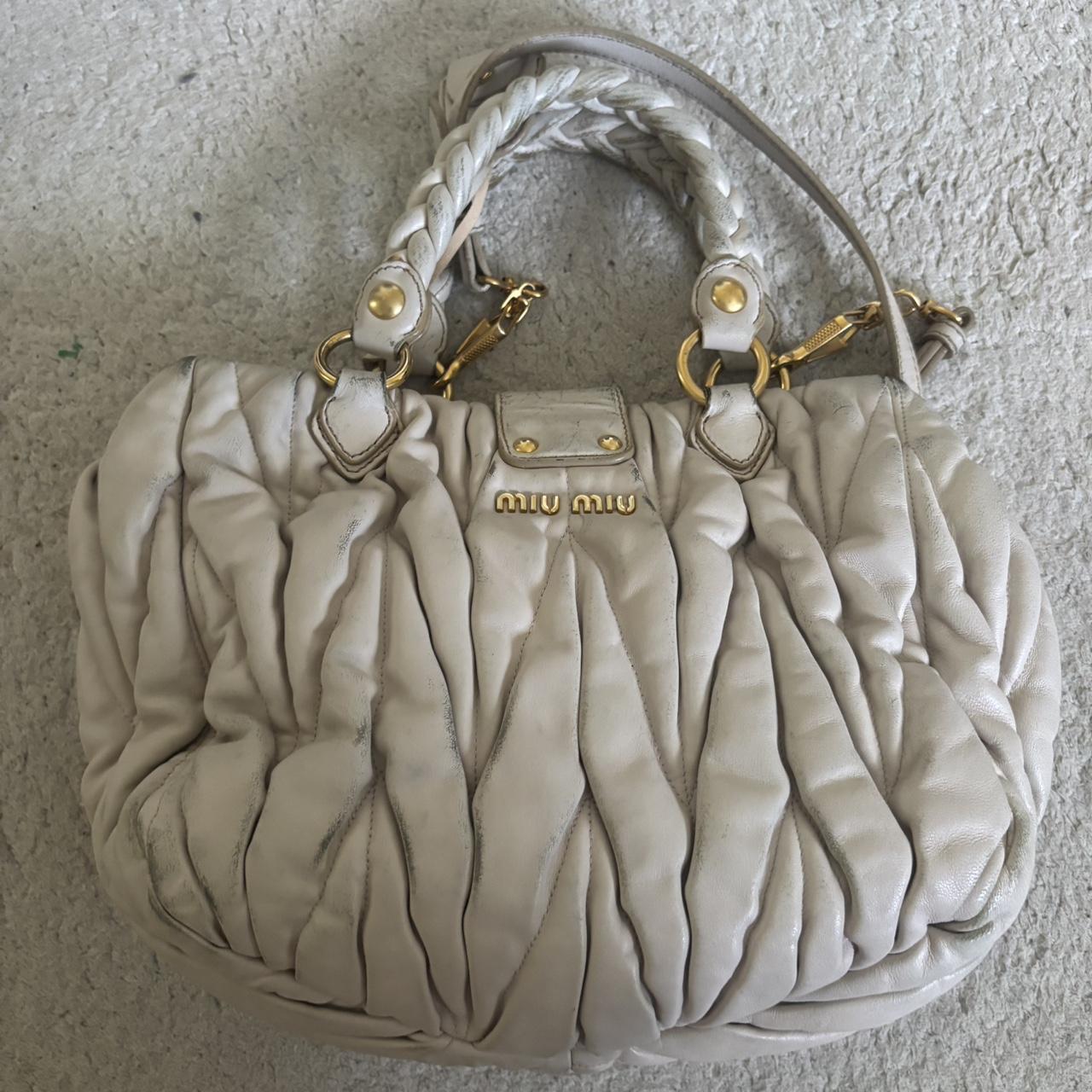 Miu Miu Women's Satchels - Cream/Grey – Miu Miu M… - image 2