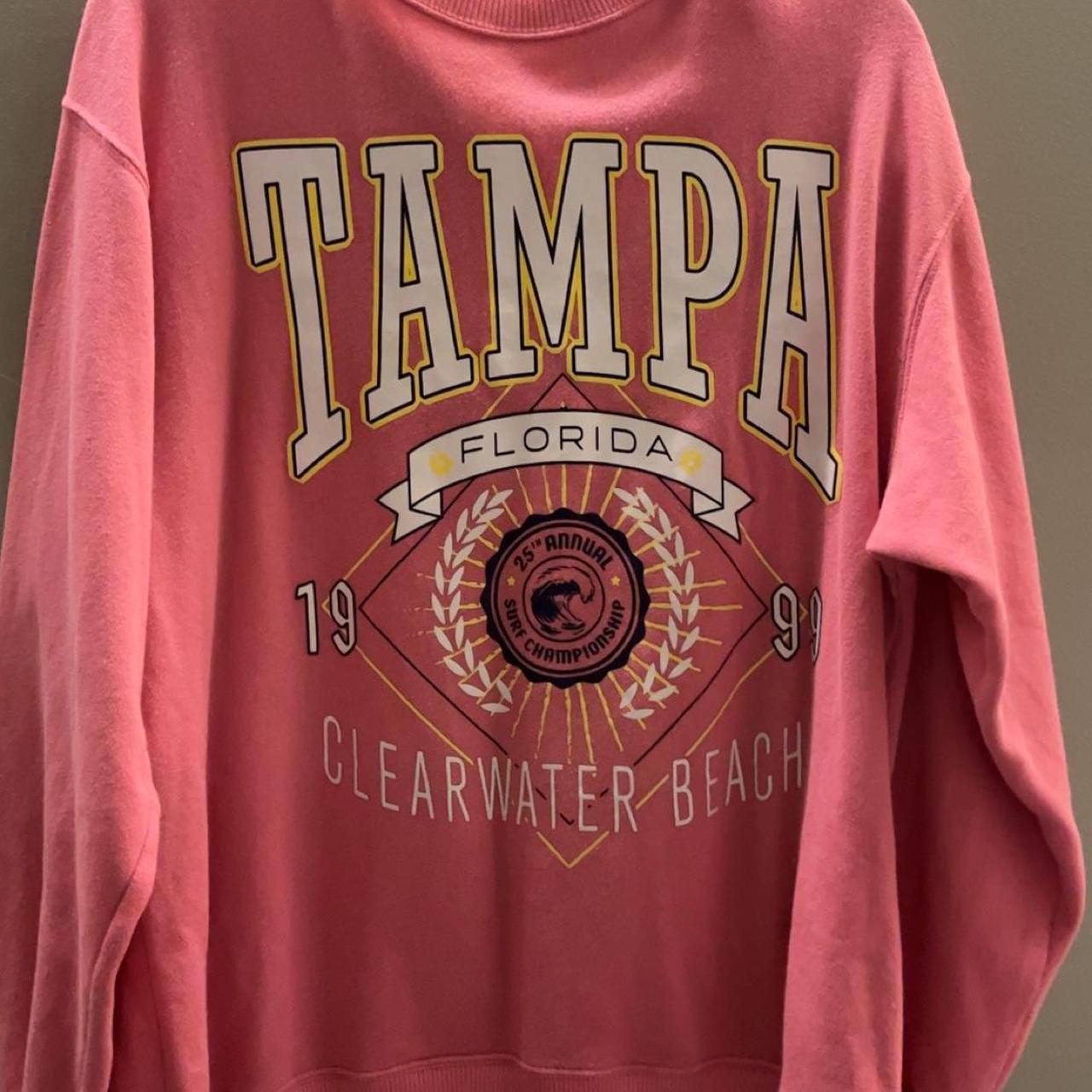 Hollister Tampa Oversized Print Graphic buy Sweatshirt Pink XL