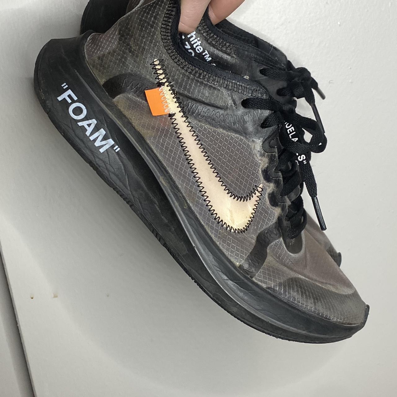 Nike zoom fly off white black price best sale