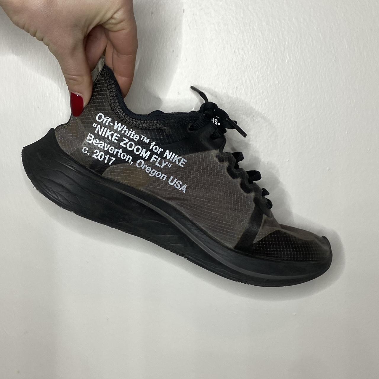 nike air zoom fly off white black