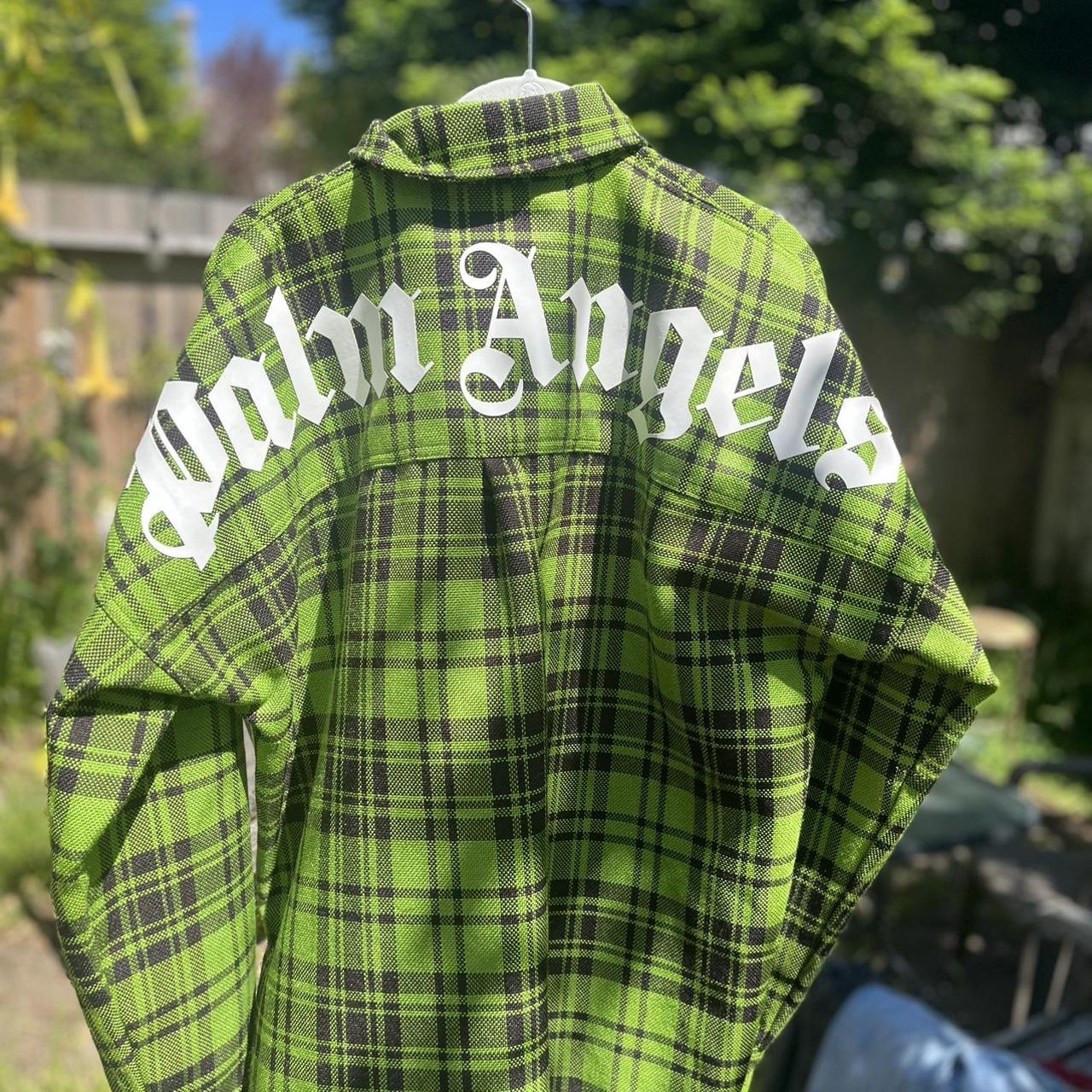 Palm angels best sale green flannel