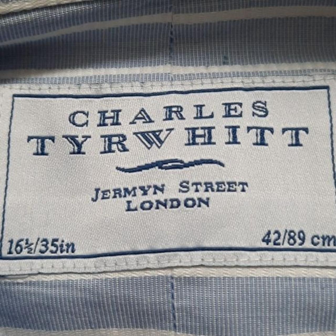 Charles Tyrwhitt Men's Blue and White Shirt (3)