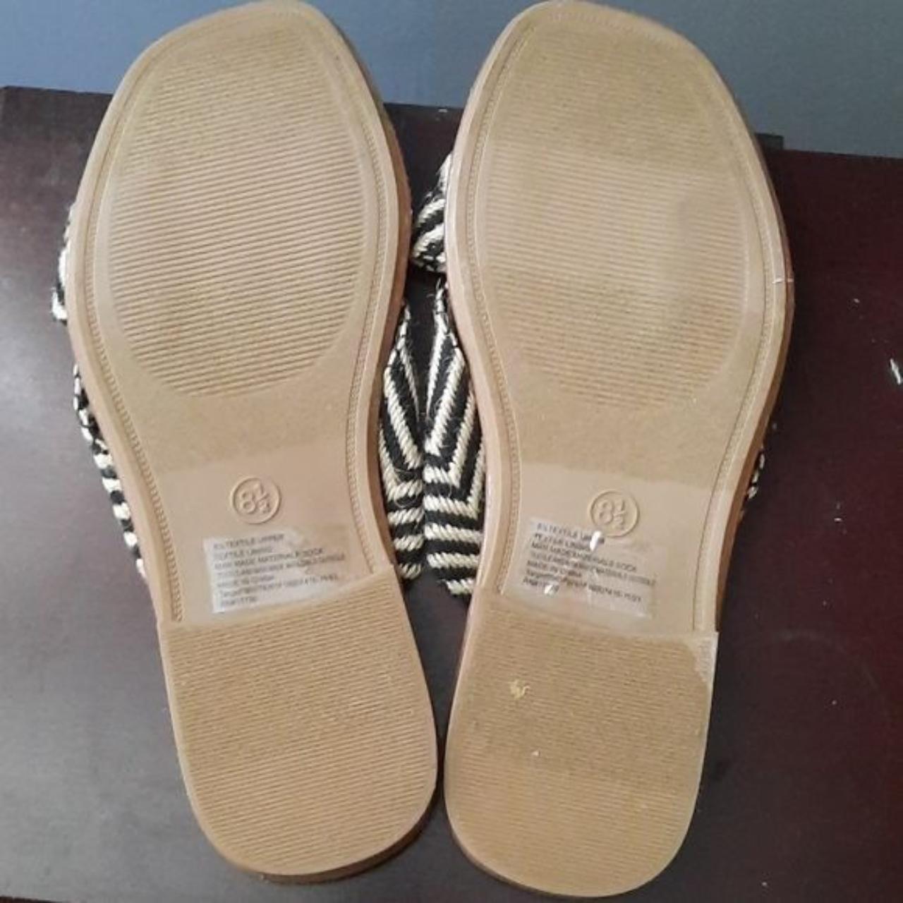 Universal Thread Chevron Print Canvas Slip On... - Depop