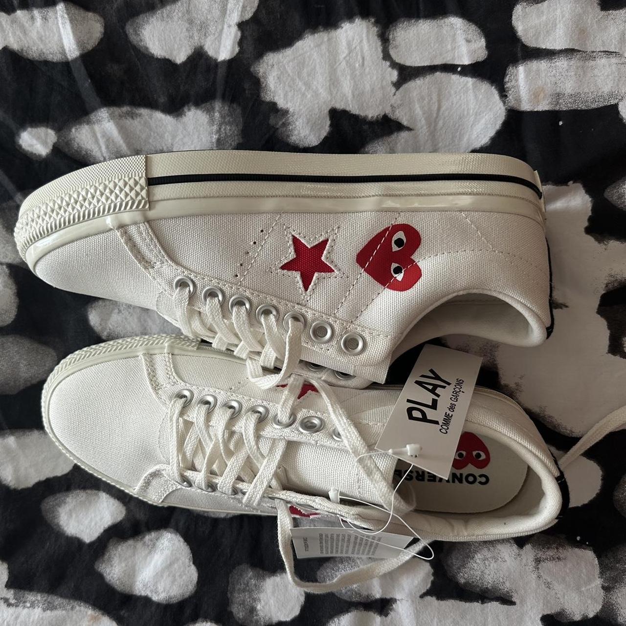 Comme des garcons play converse deals sizing