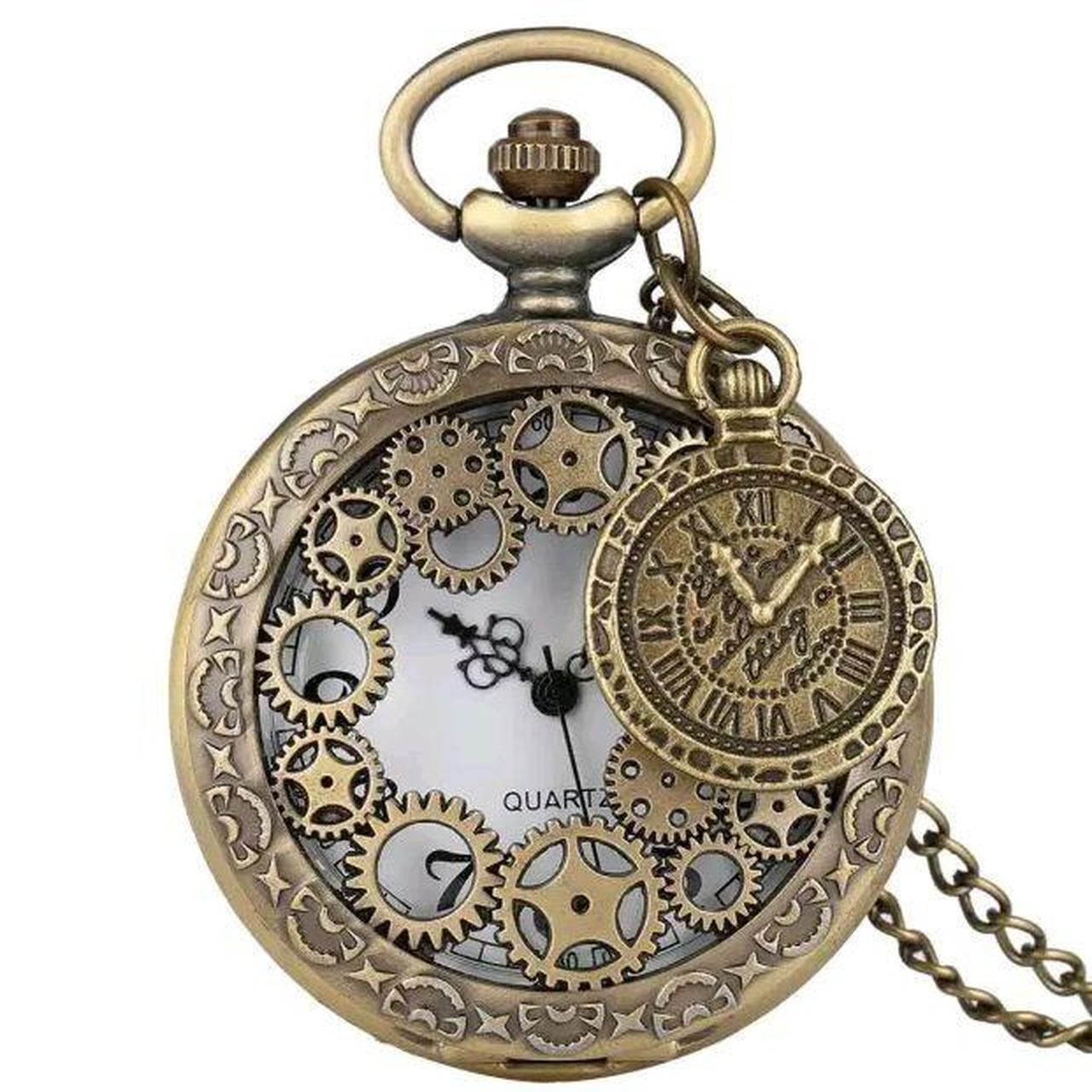 Nice pocket watch for women and men Quartz chain... - Depop