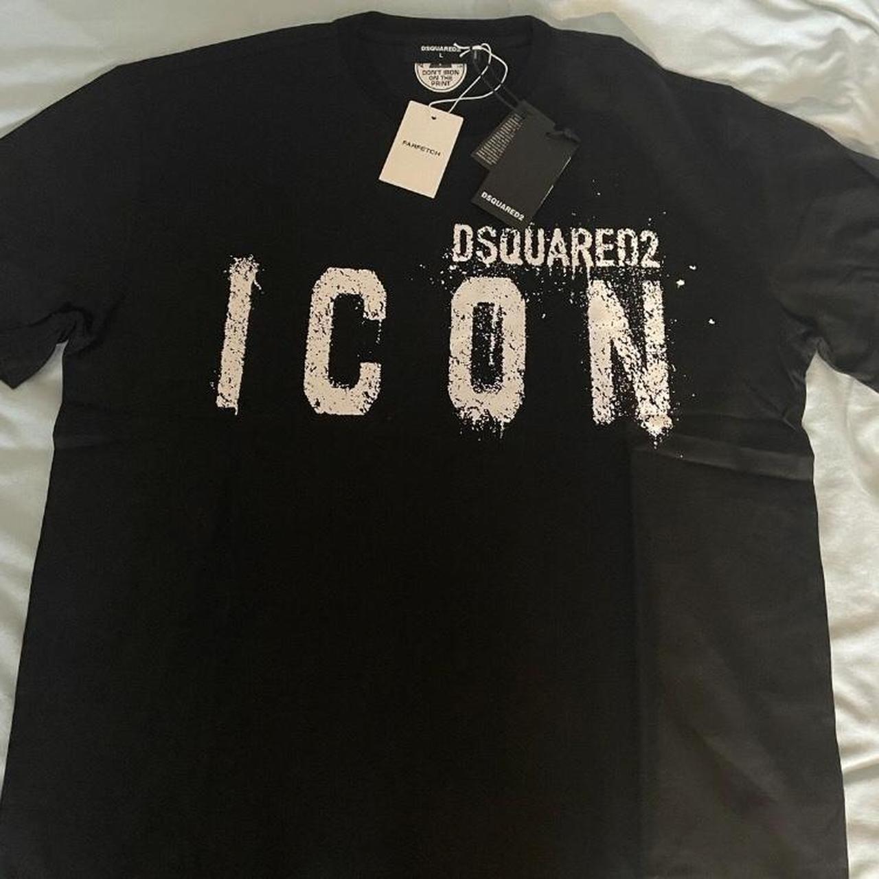 ★人気★【D SQUARED2】ICON PAINT SPLATTER T-SHIRT Dsquared2 ICON SPLATTER COOL T-Shirt - White | eBay