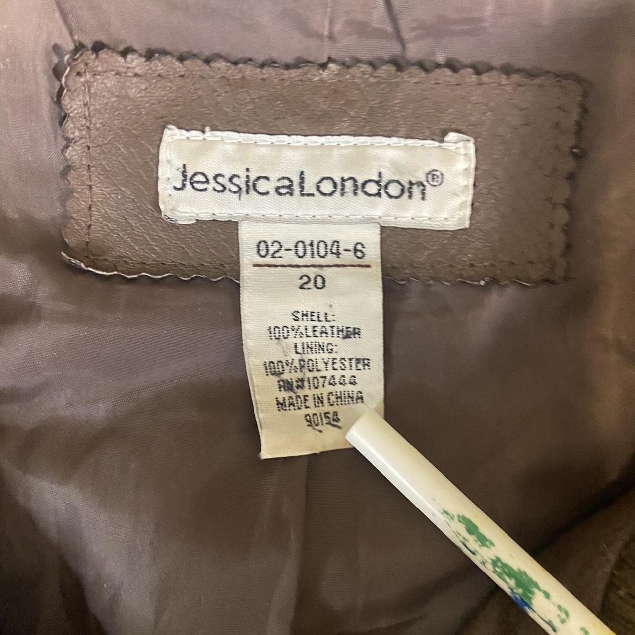 Vintage Jessica London Leather Jacket Size Depop