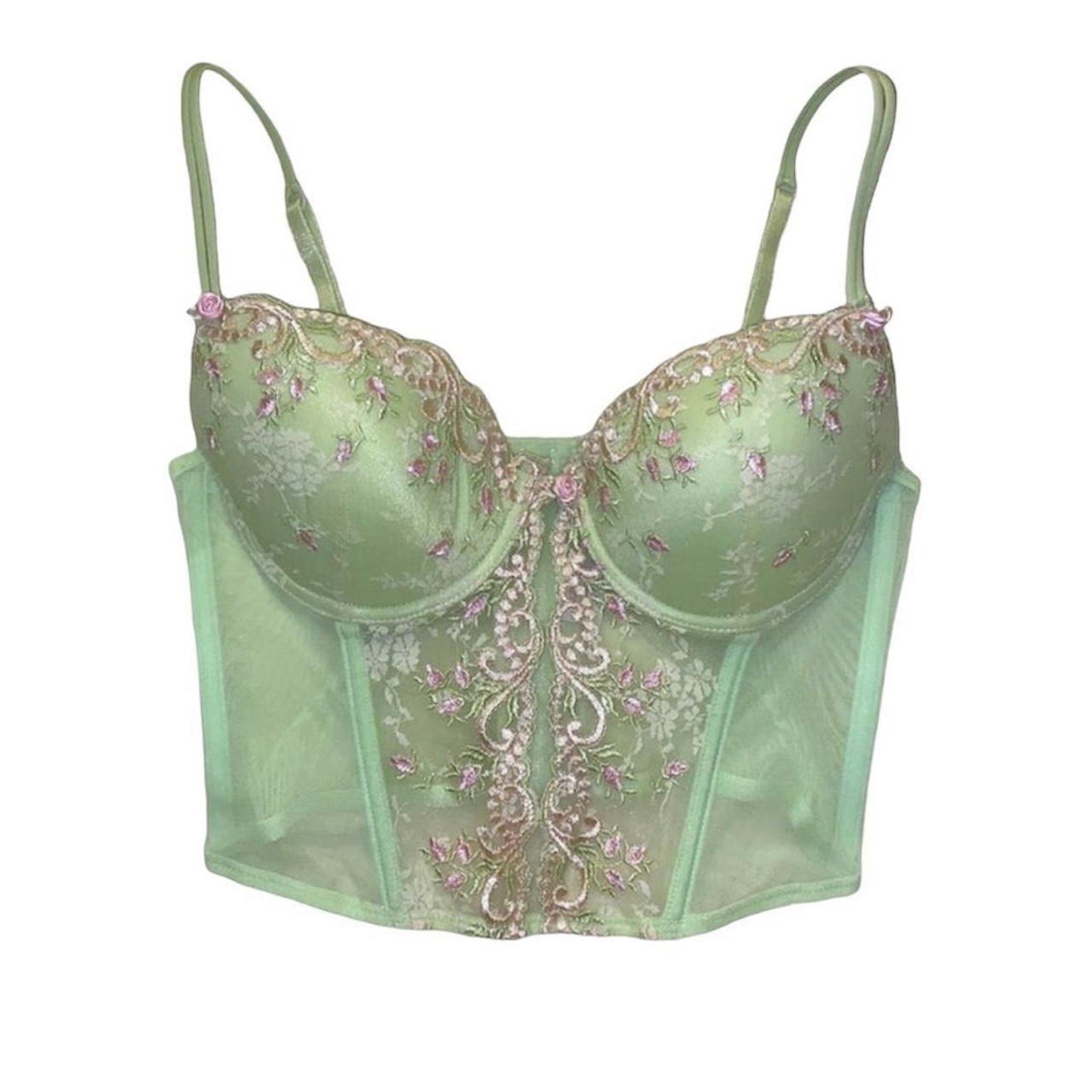 THE Delicates fairy green corset top! Pinterest - Depop