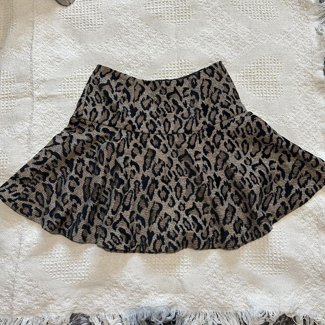 Free people outlet leopard skirt