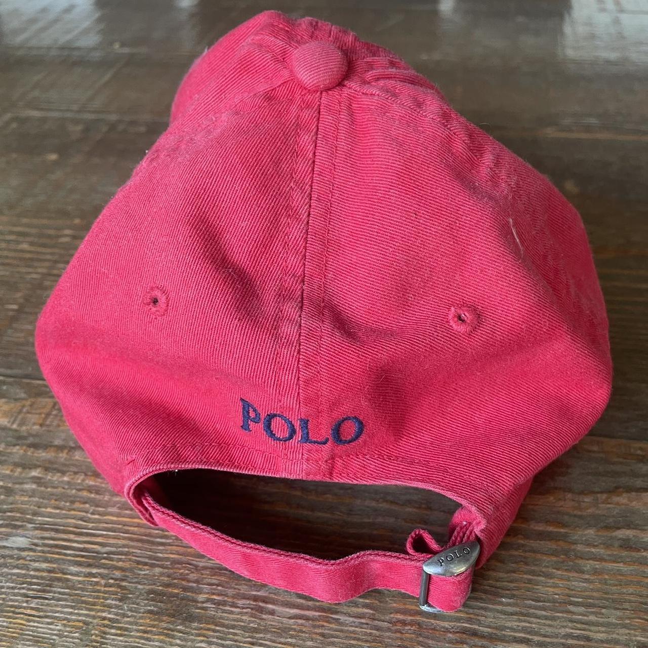 Red polo cap Worn but almost perfect condition OSFA... - Depop