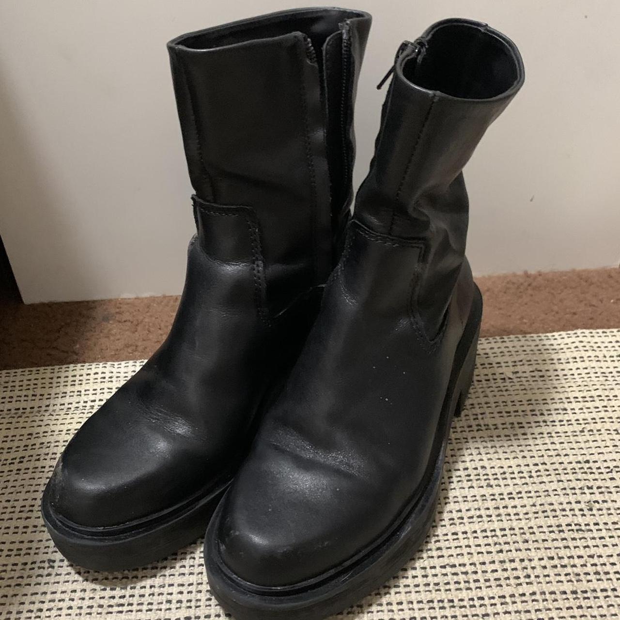 Zara ankle boots Haven’t worn for a while so they’re... - Depop