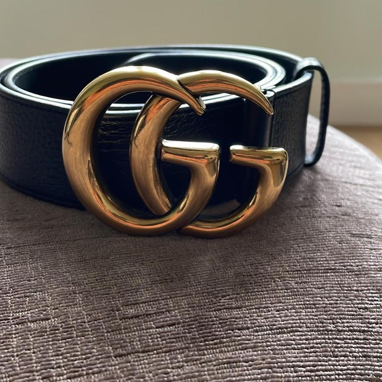 genuine leather gucci belt men