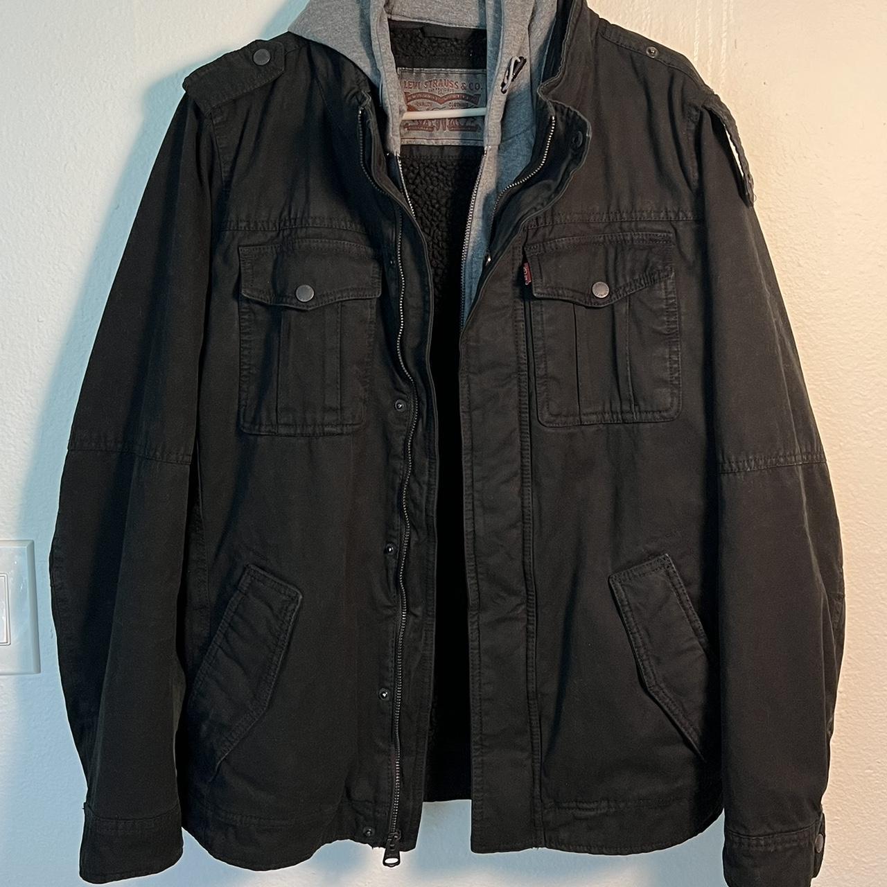 Levi's hooded 2024 military trucker jacket