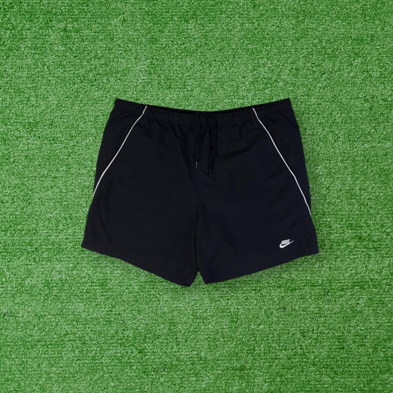 mens nike shorts black and white
