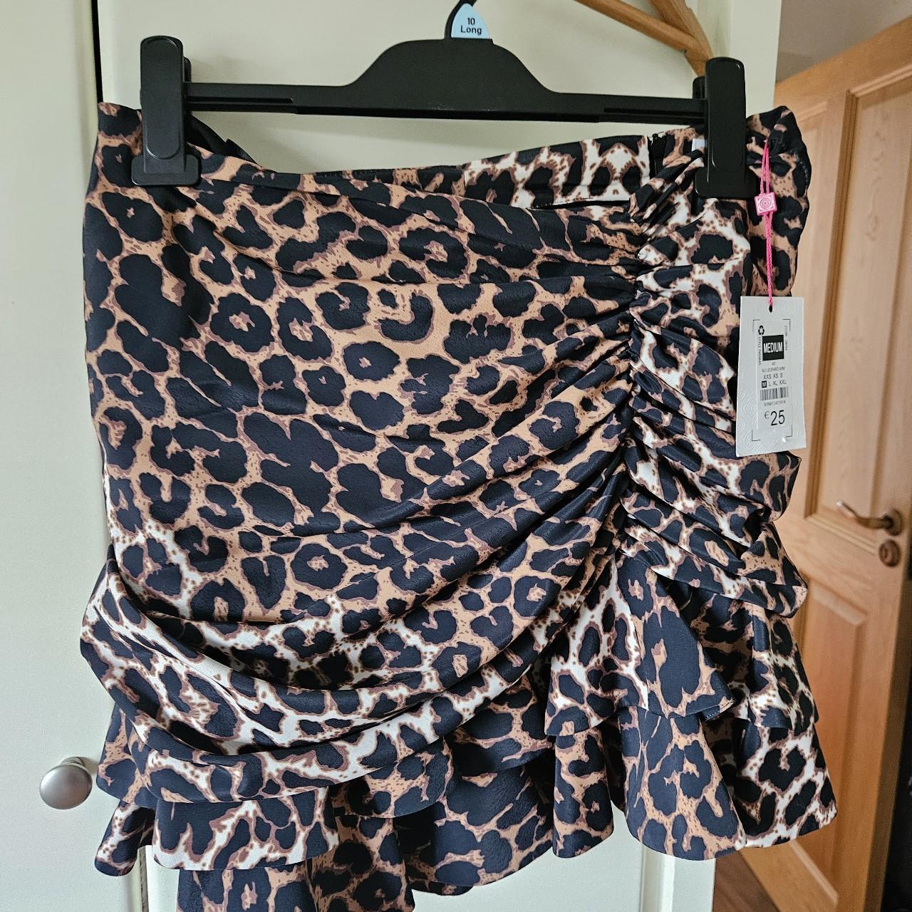 Dunnes animal print skirt Depop