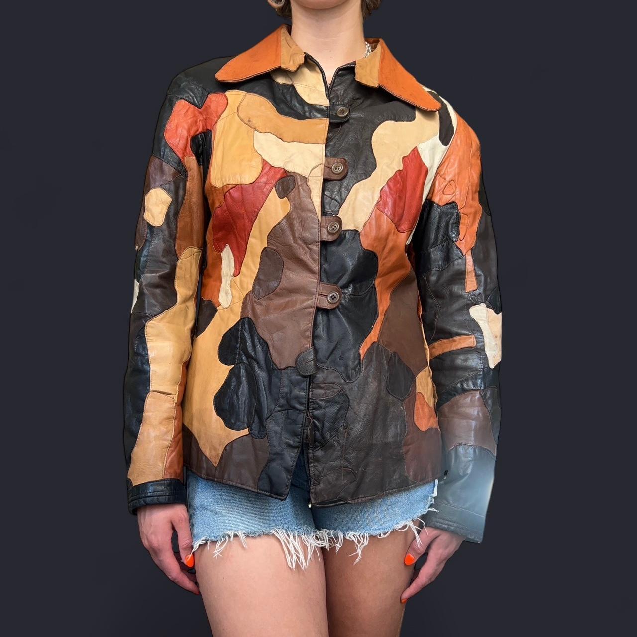 Women's Jacket - Multi/Brown - M – Patchwork mult… - image 1