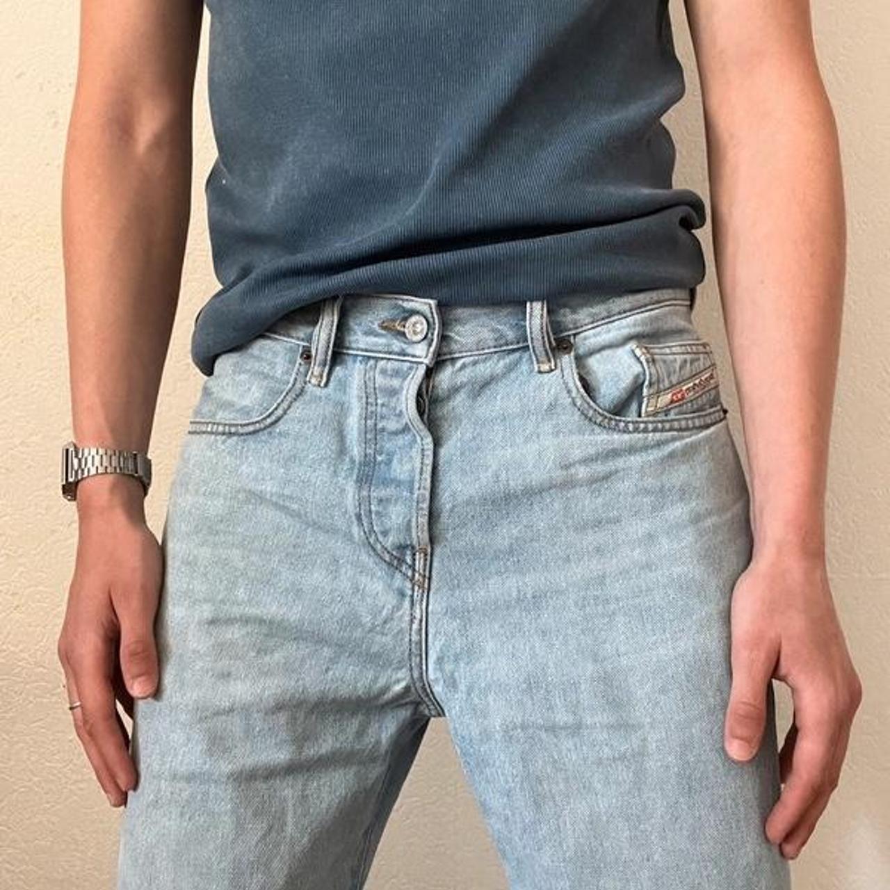 DIESEL Light Wash Straight Jeans - Men's Diesel... - Depop