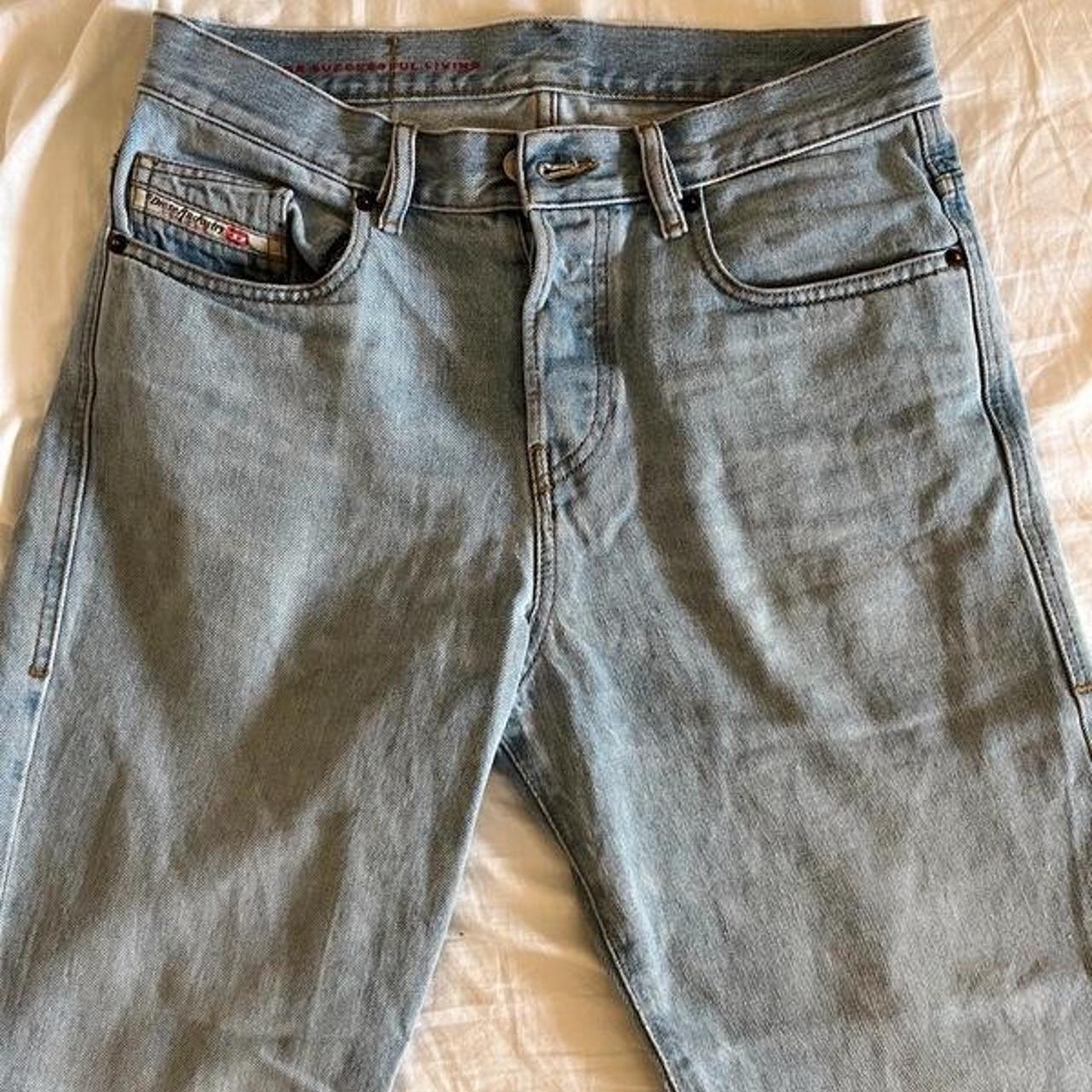 DIESEL Light Wash Straight Jeans - Men's Diesel... - Depop