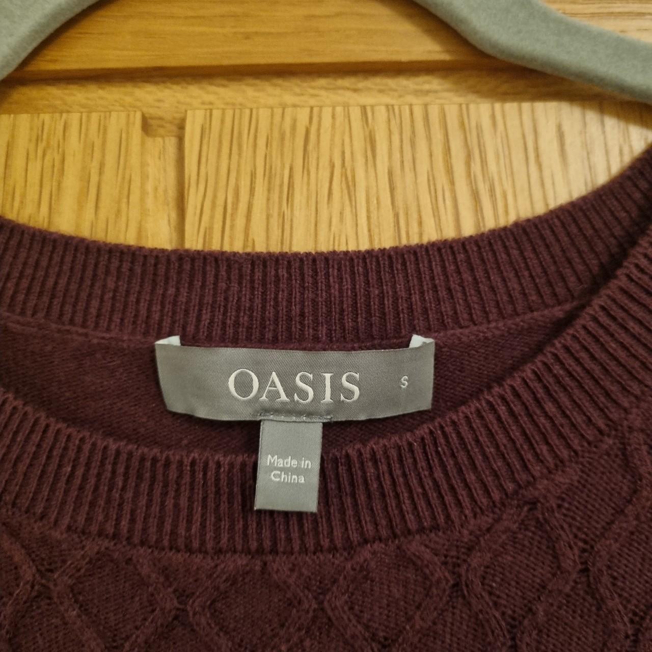 Oasis burgundy outlet jumper