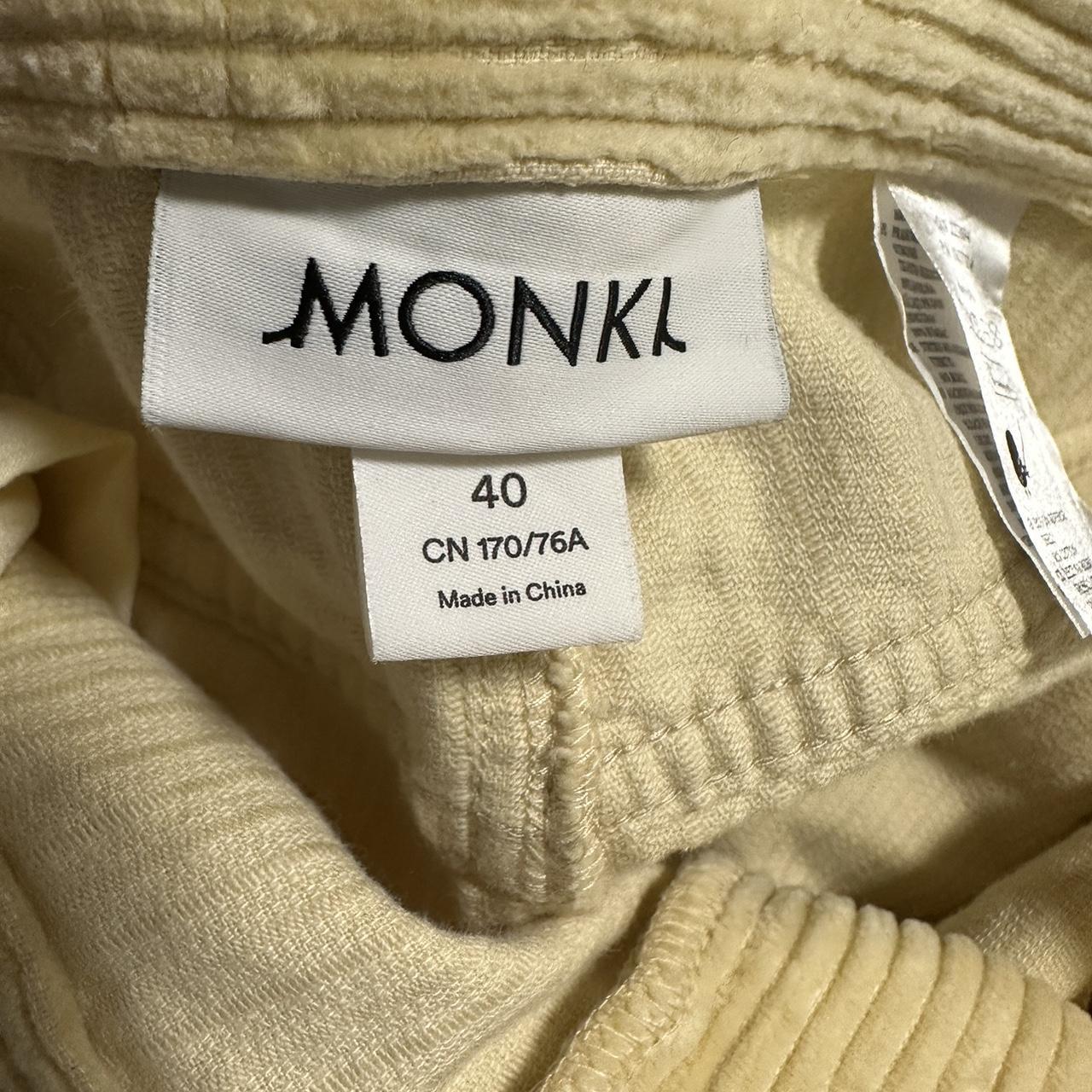 Monki Women's Yellow and Cream Trousers (4)