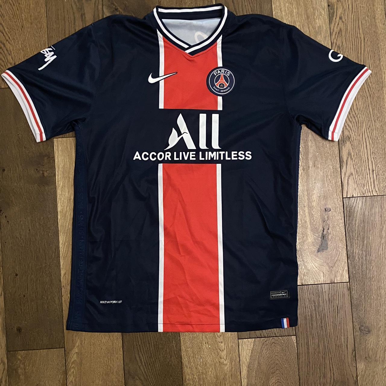 Stussy psg collaboration football shirt Great... - Depop