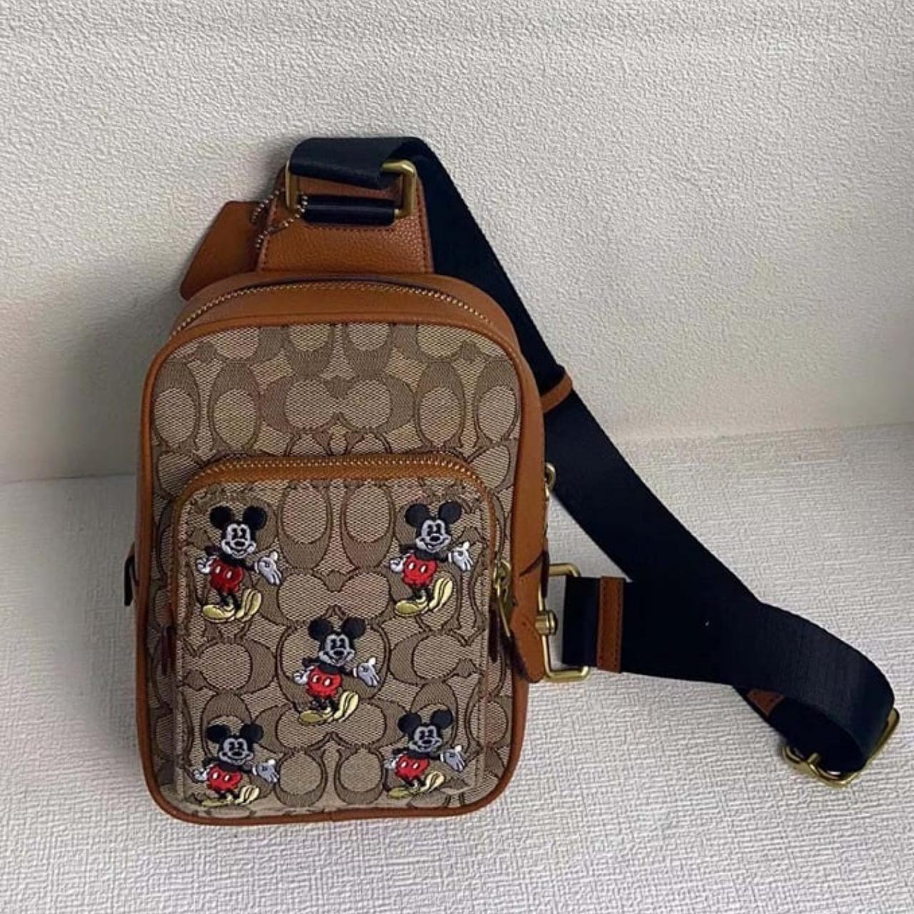 Disney X Coach Track Pack 14 In Signature Jacquard | Depop