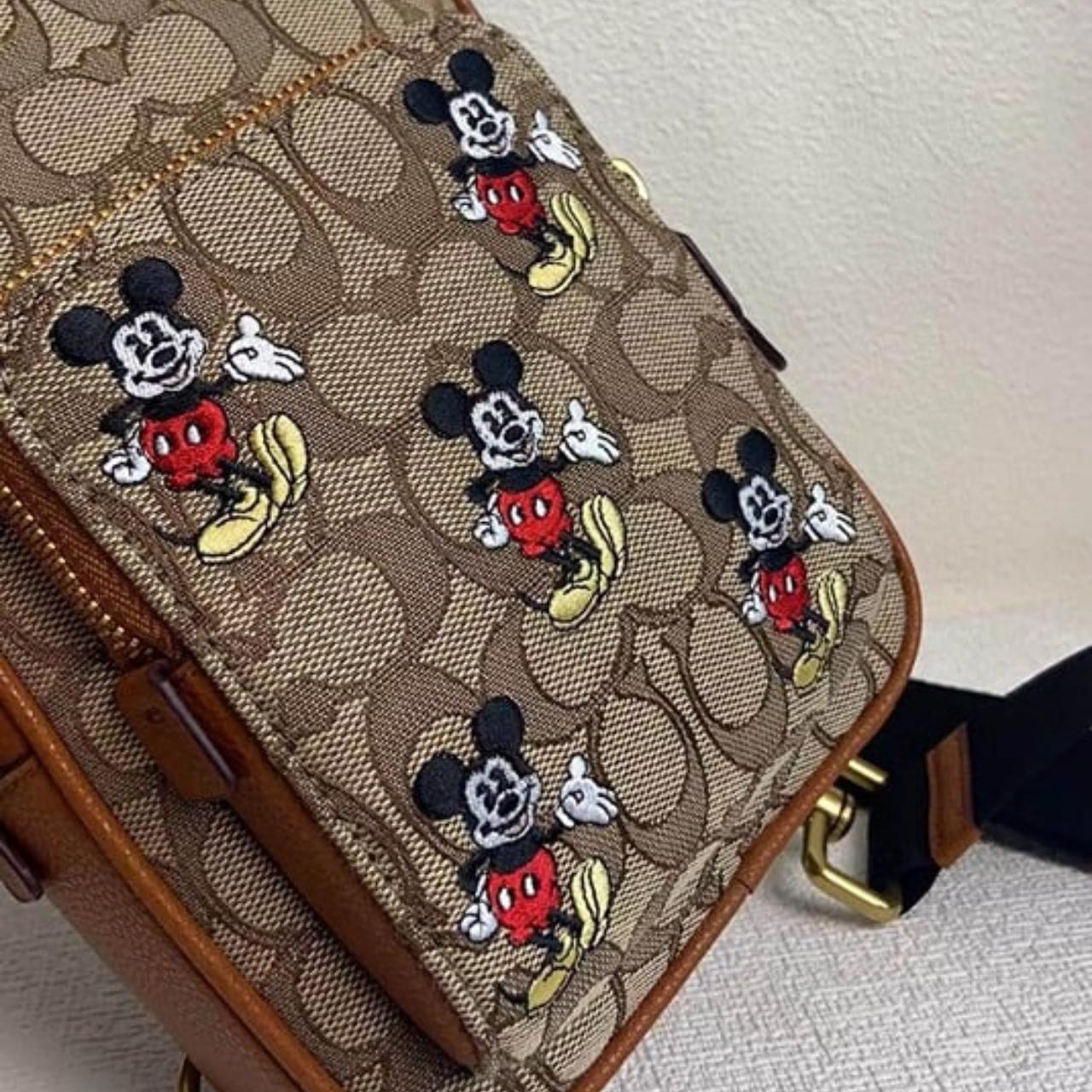 Disney X Coach Track Pack 14 In Signature Jacquard | Depop