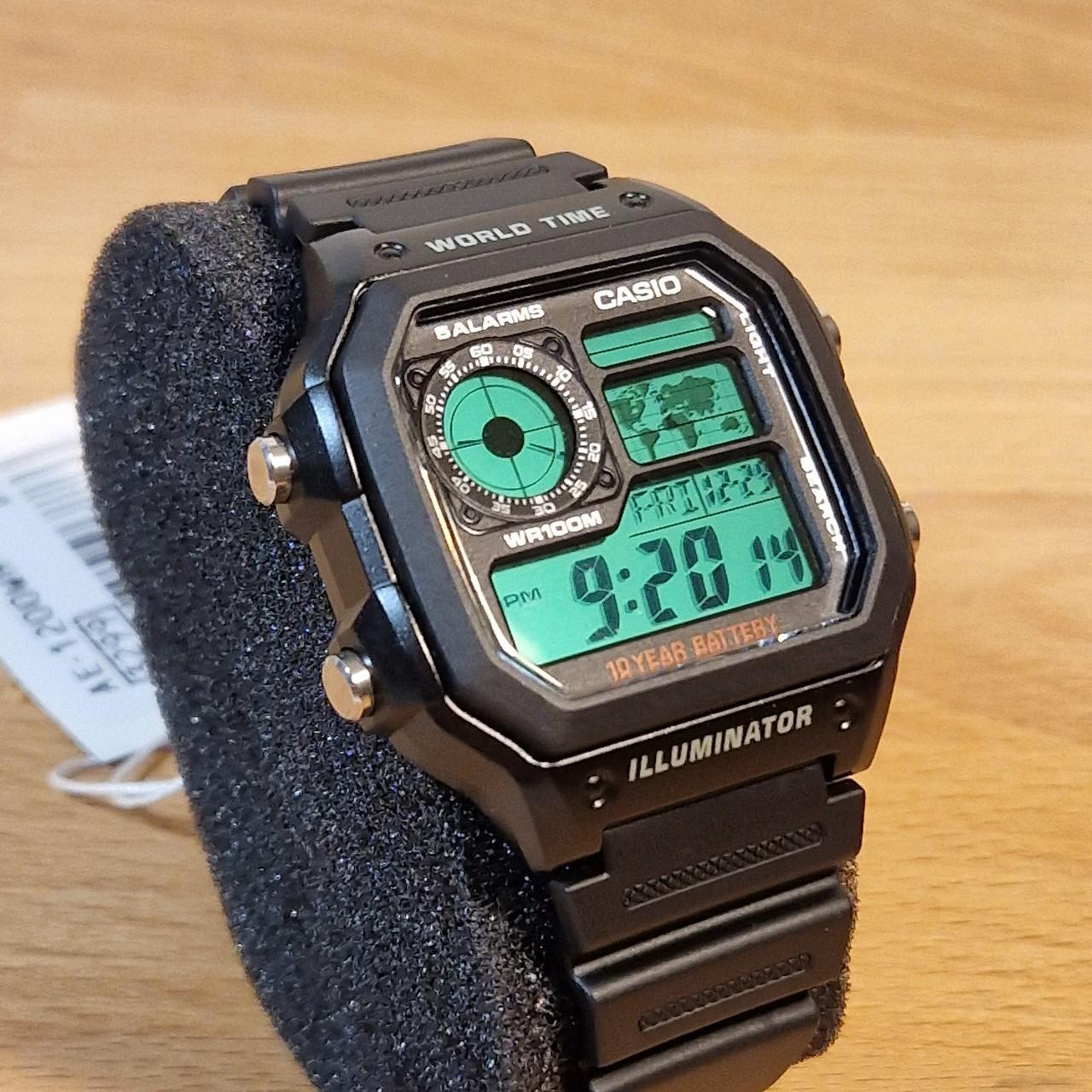 Casio world hotsell time green