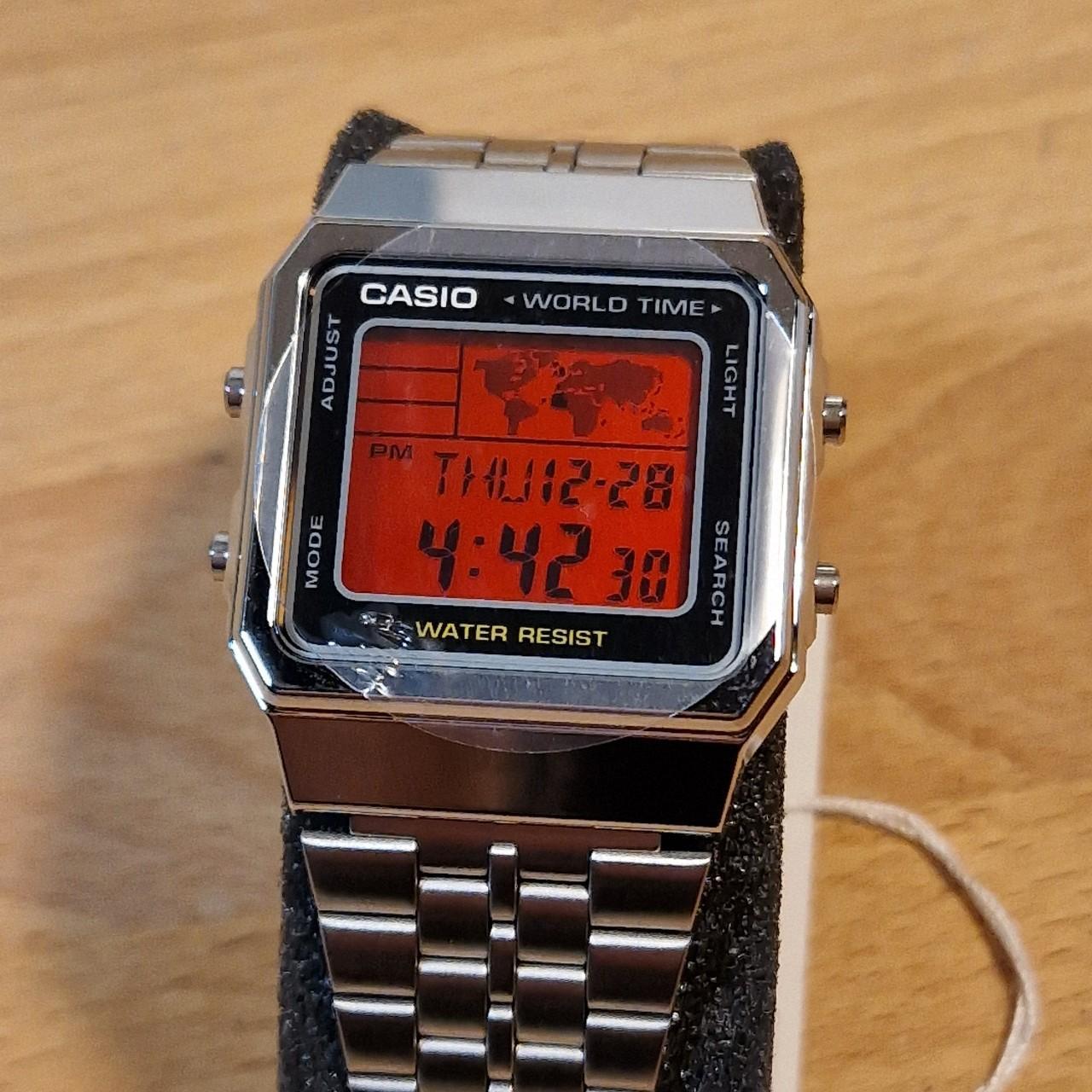 Casio retro world time best sale