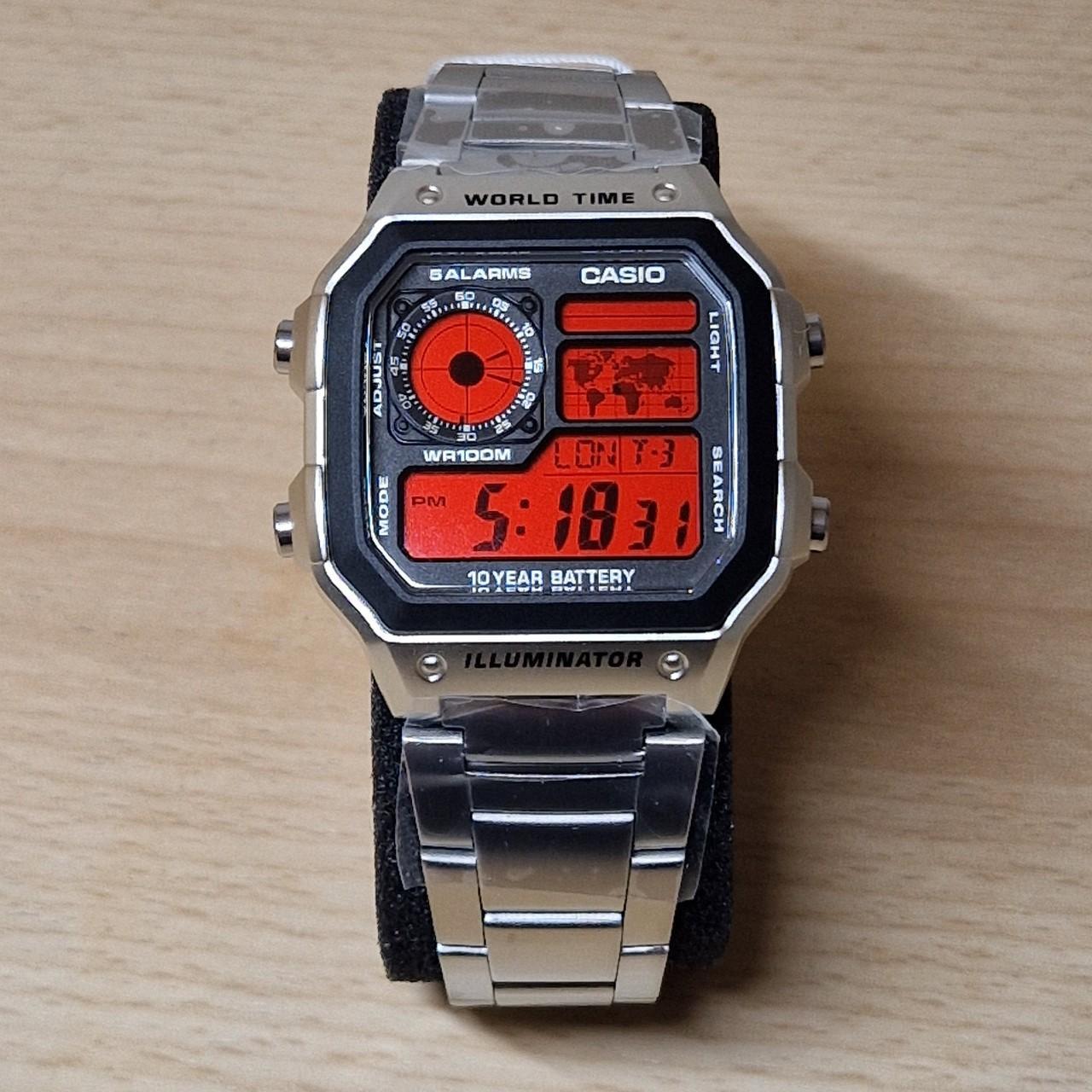 Casio illuminator red online