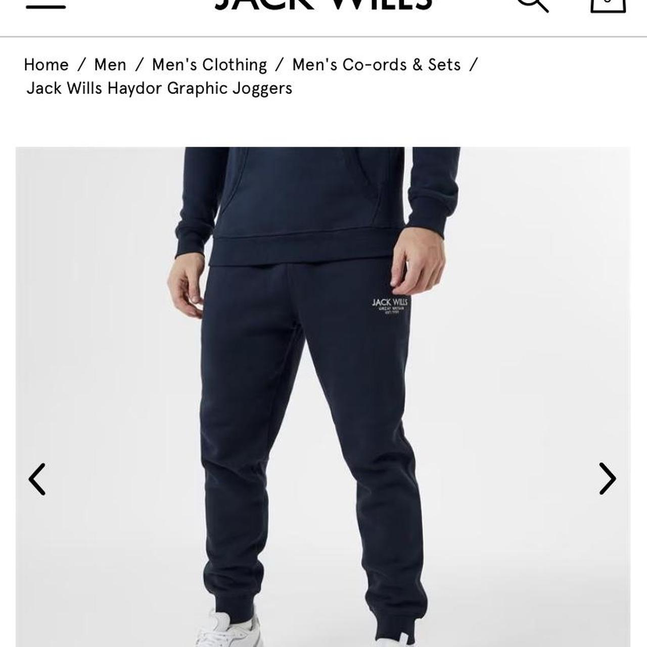 Jack wills navy online joggers