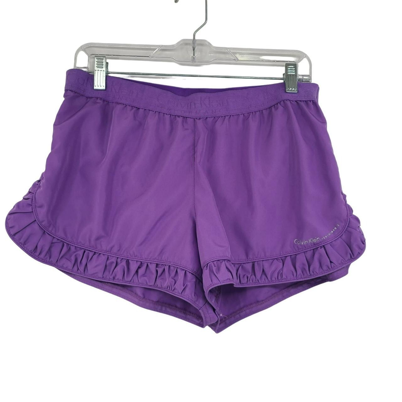 Calvin Klein Women's Purple Shorts Depop