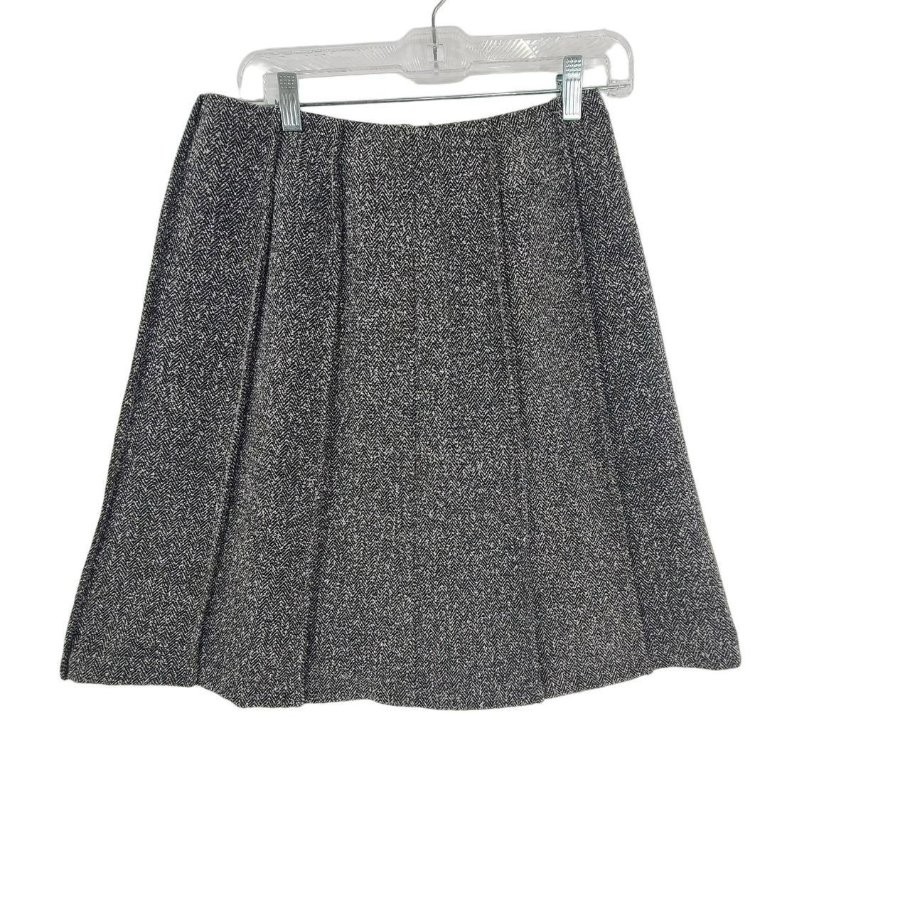 Michele Women s Career Pleated Mini Skirt Gray Size Depop