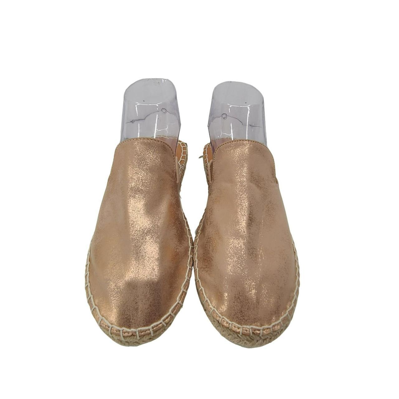 Serra Women's Slip On Espadrille Loafers Rose Gold... Depop