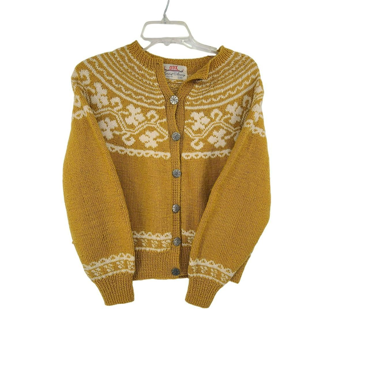 Women's Yellow Cardigan Depop