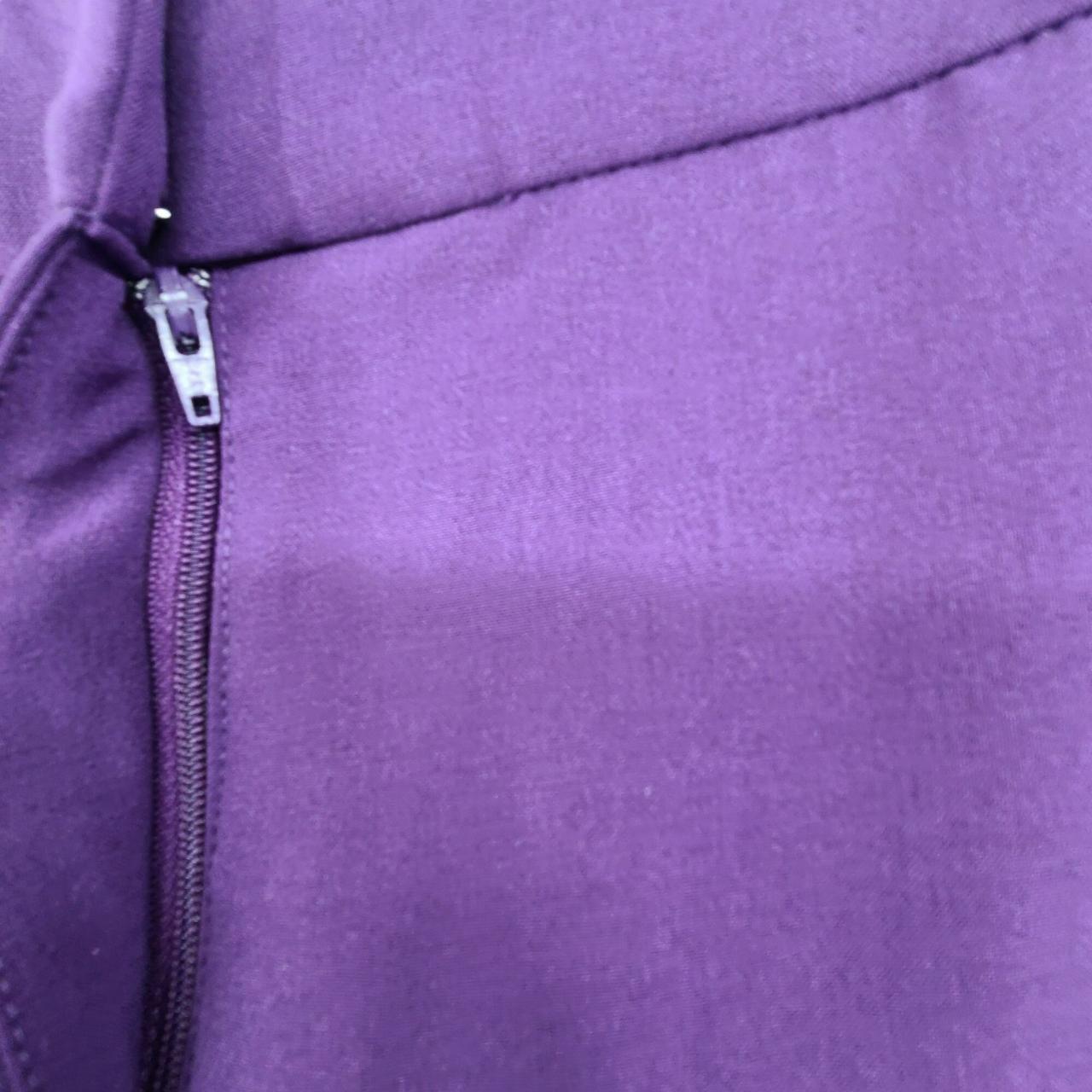 Ashley Stewart NWT Women's Straight Leg Pants Purple... Depop