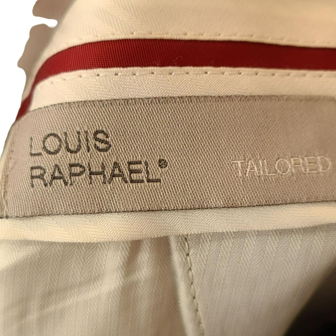 Louis Raphael Men's Straight Leg Blue Dress Pants... - Depop