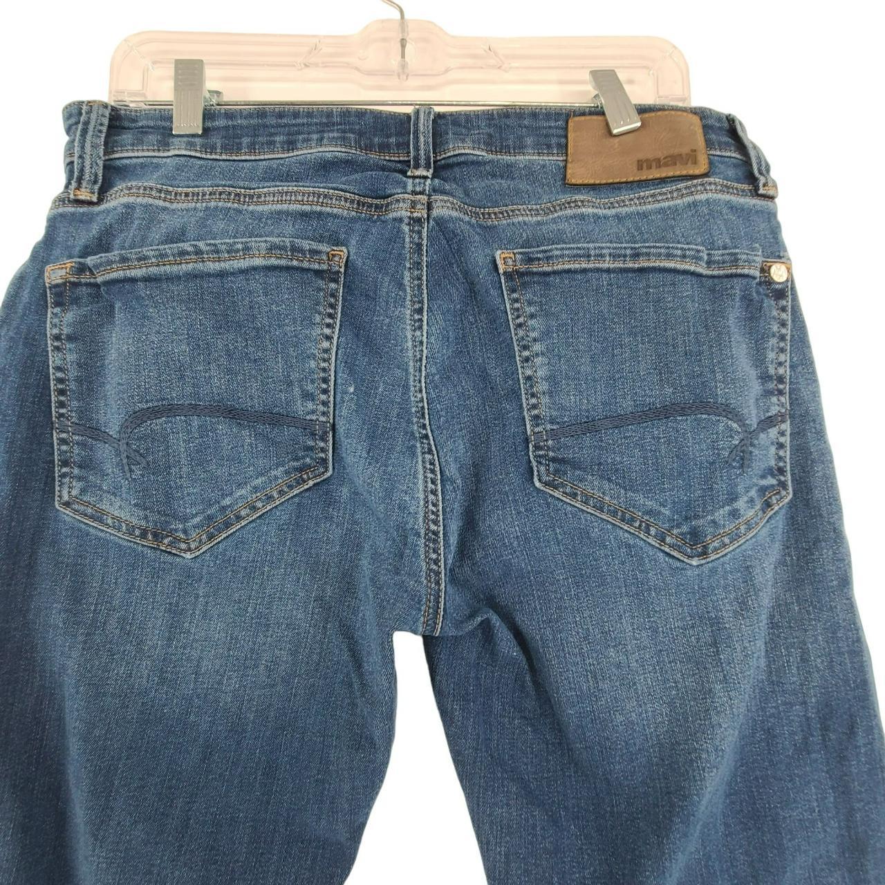 Mavi Women's Zach Straight Leg Classic Wash Blue... - Depop