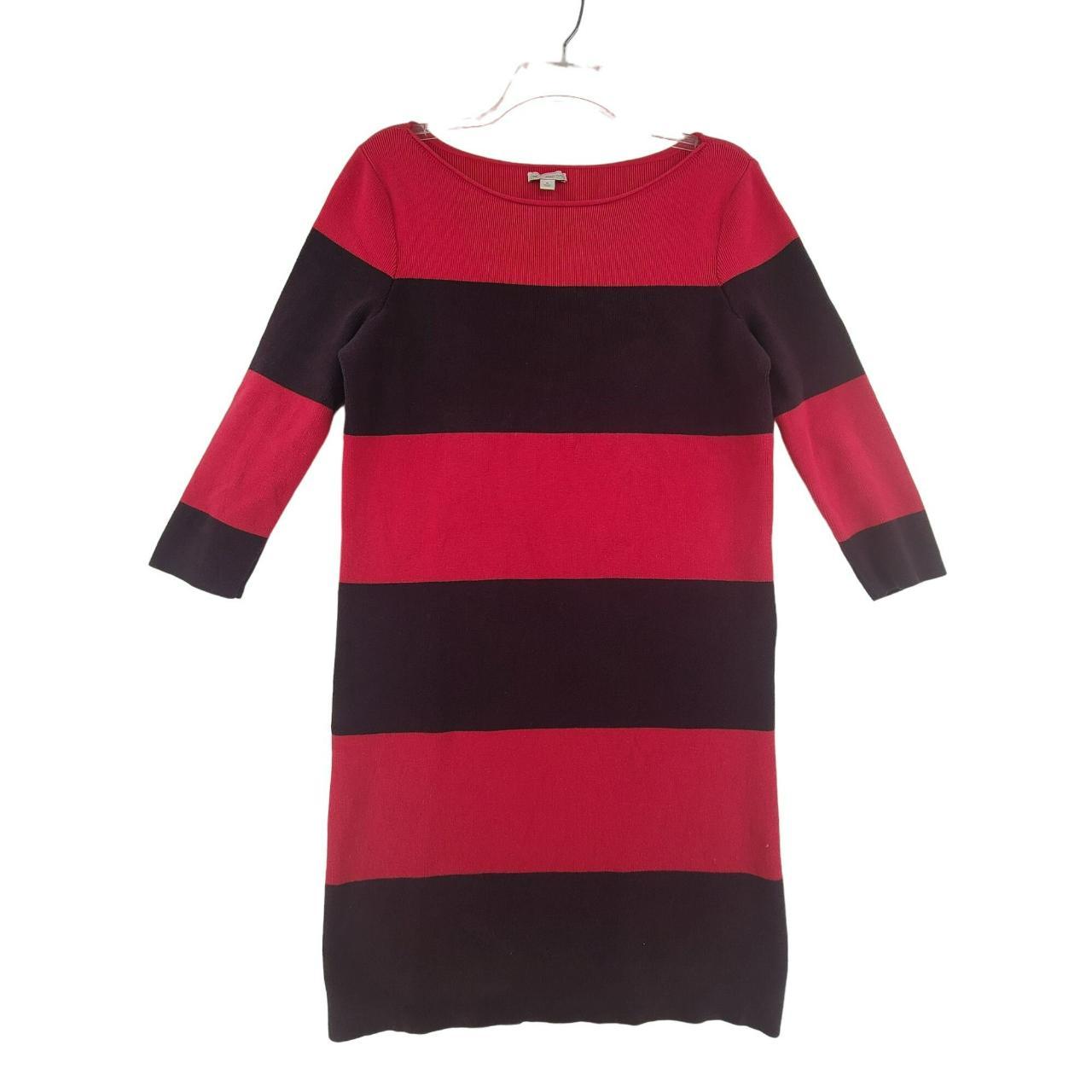 GAP Women's Knit Long Sleeve Sweater Dress Striped... Depop