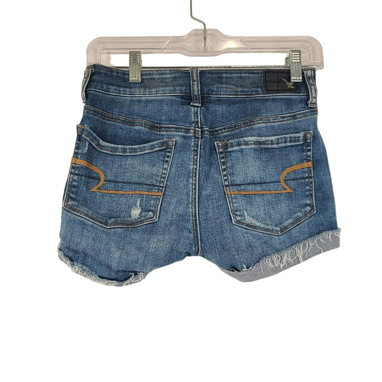 American Eagle Women's Super-Stretch Hi Rise Shortie... - Depop