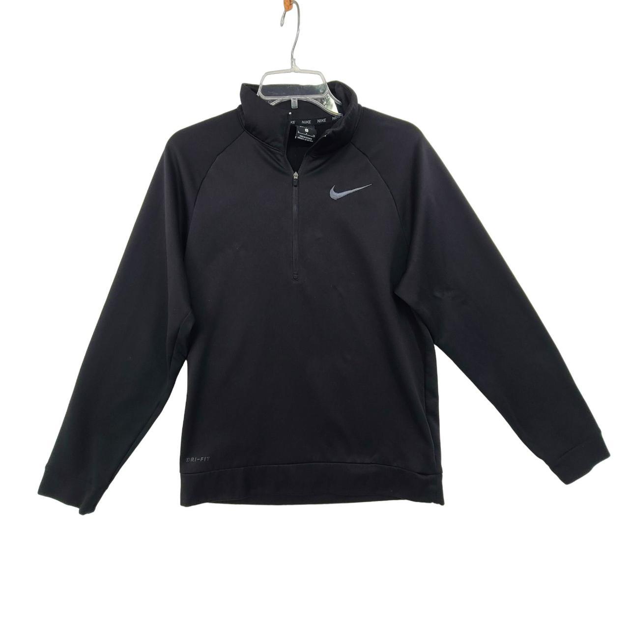 nike pacer half zip black