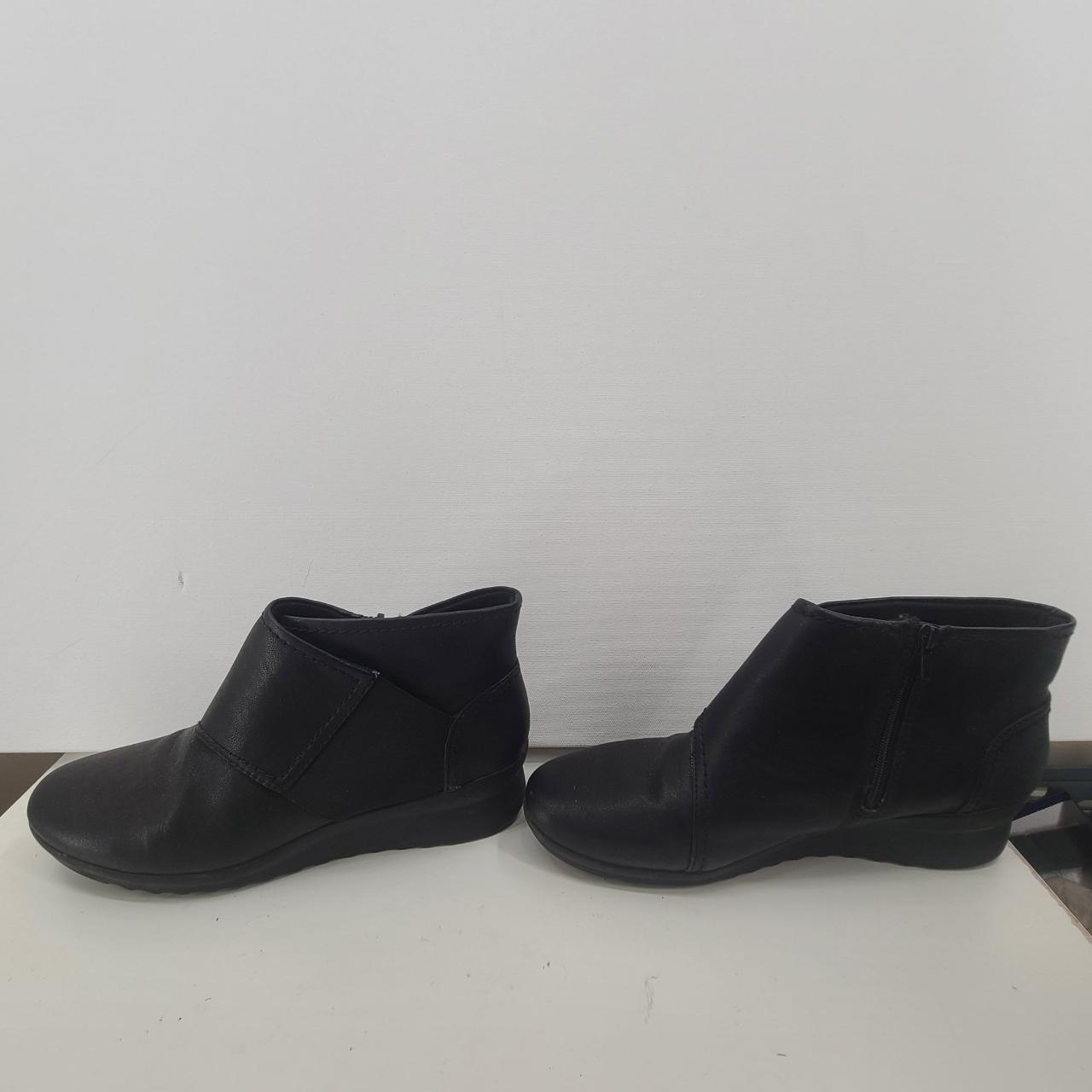 Clarks Cloudstepper Women's Ankle Boots Black Size... - Depop