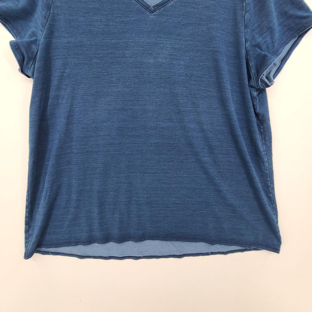 PureJill by J Jill Indigo 100% Cotton Short Sleeve Top in Indigo