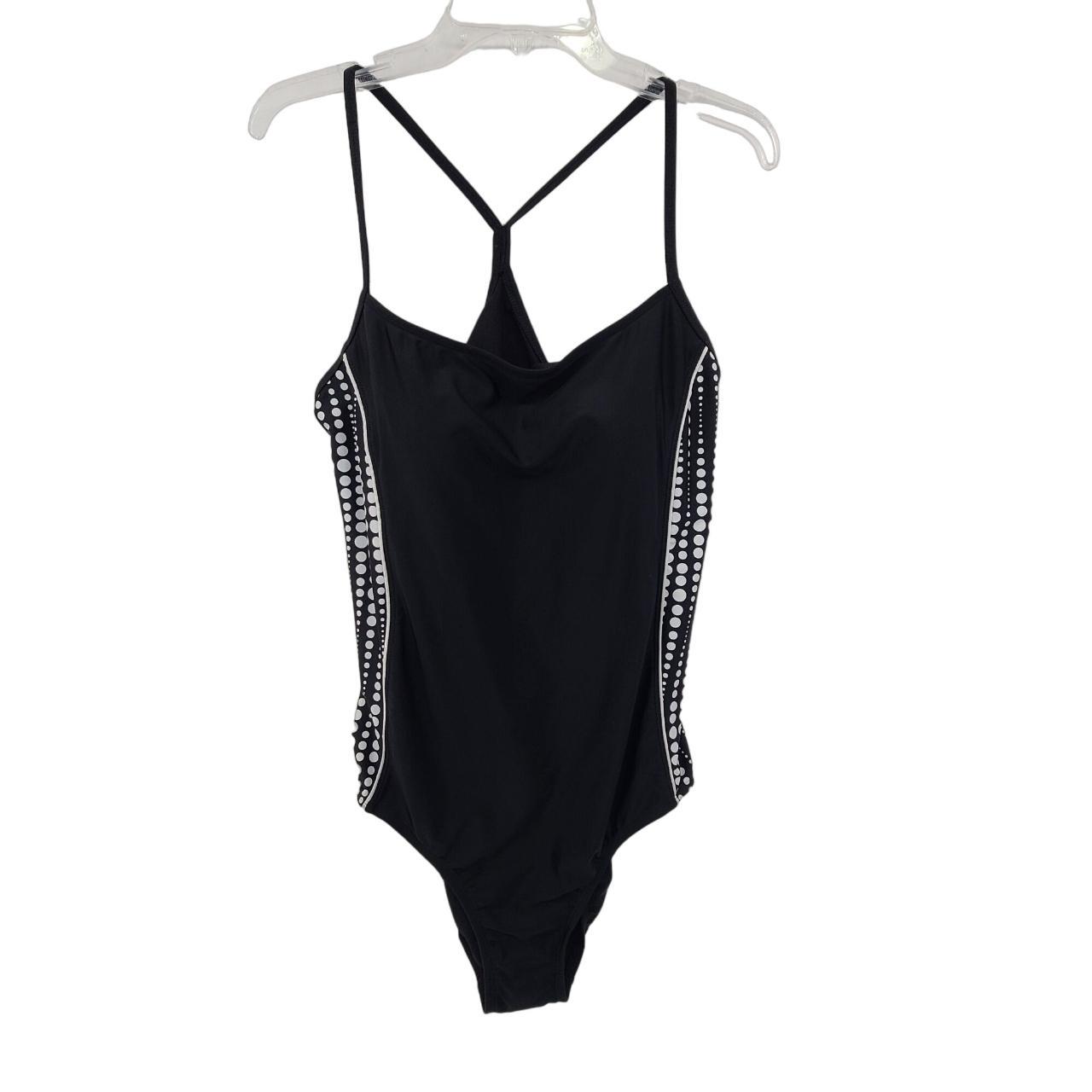Catalina Women's One Piece Raceback Swimsuit Black... Depop