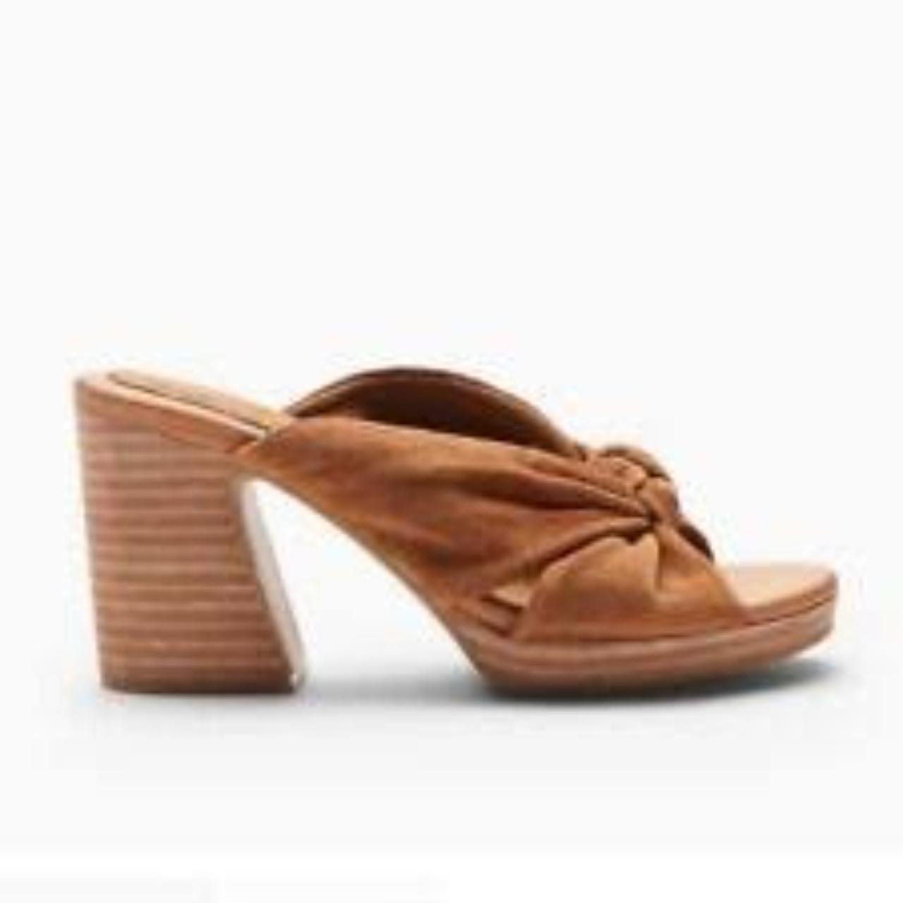 KorkEase Womens Haya Tan Leather Suede Sandals Size... Depop