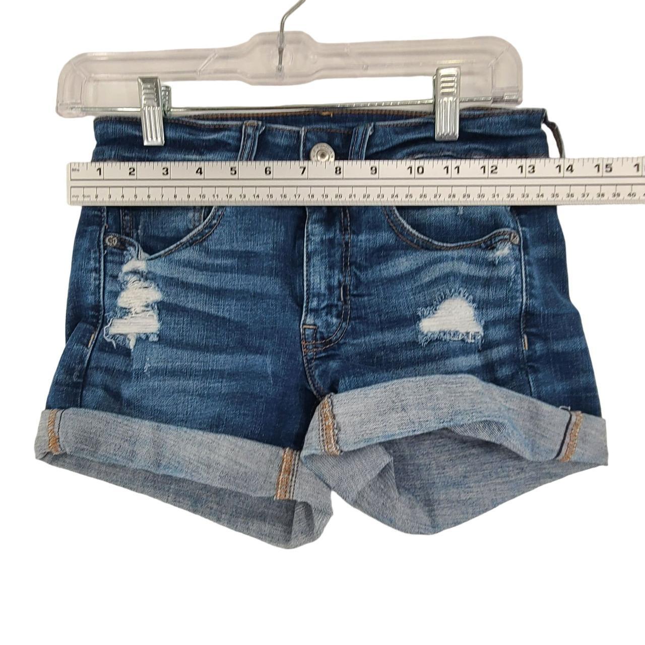 American Eagle Women's SuperStretch Denim Shorts... Depop